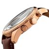 Montre homme Guess Pursuit 46 mm réf. W0500G1, cadran bleu, bracelet cuir, mouvement quartz chronographe – autre angle