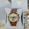 Montre homme Guess Sport réf. GW0262G3, chronographe quartz, boîtier 44 mm, cuir – deuxième vue