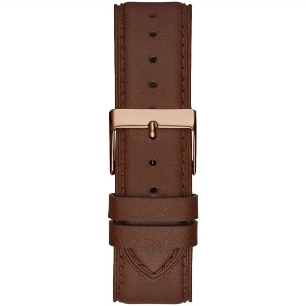 Montre homme Guess Tailor 42 mm réf. GW0389G3, cadran bleu, mouvement quartz – vue de trois-quarts