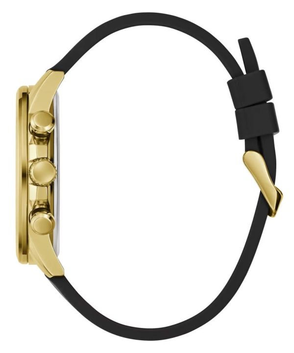 Montre homme Guess Walker réf. GW0913G2, mouvement quartz, boîtier 44 mm, silicone, verre minéral – troisième vue