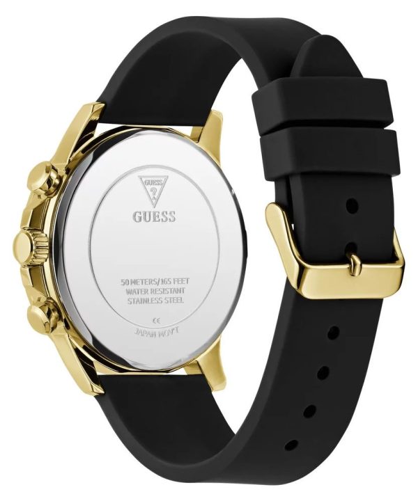 Montre homme Guess Walker réf. GW0913G2, mouvement quartz, boîtier 44 mm, silicone, verre minéral – quatrième vue