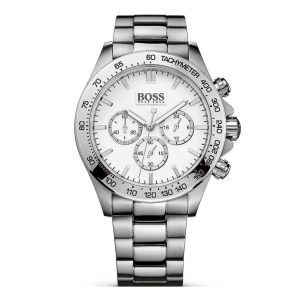Montre homme Hugo Boss réf. 1512962, chronographe quartz, acier inoxydable – vue principale, Horlova Maroc