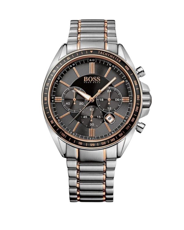 Montre homme Hugo Boss réf. 1513094, mouvement quartz chronographe – vue de face | Horlova Maroc