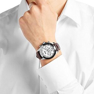 Montre homme Hugo Boss réf. 1513175, chronographe quartz, acier inoxydable, cuir – vue principale, Horlova Maroc