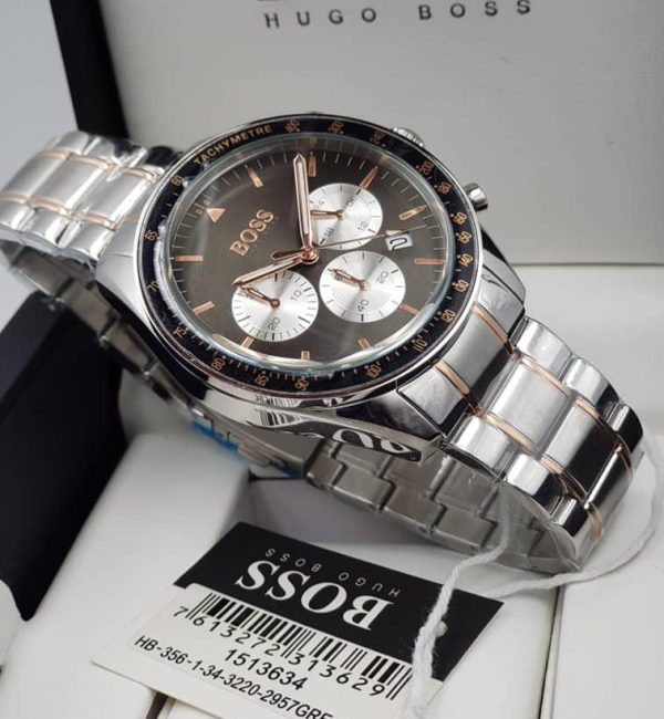Montre homme Hugo Boss réf. 1513634, chronographe quartz, acier inoxydable – troisième vue