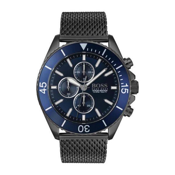 Montre homme Hugo Boss réf. 1513702, chronographe quartz, acier inoxydable – vue principale, Horlova Maroc
