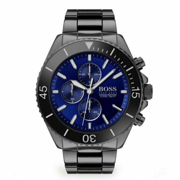 Montre homme Hugo Boss réf. 1513743, chronographe quartz, acier inoxydable – vue principale, Horlova Maroc