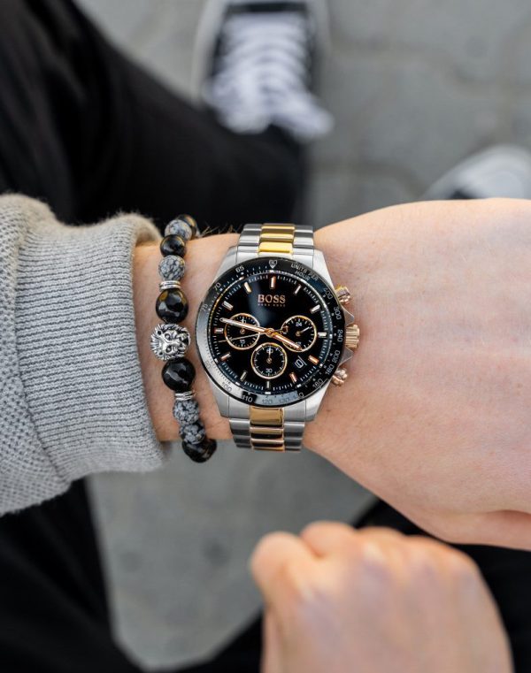 Montre homme Hugo Boss réf. 1513757, chronographe quartz, acier inoxydable – troisième vue