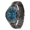 Montre homme Hugo Boss réf. 1513863, bracelet acier, mouvement quartz chronographe – vue de face | Horlova Maroc