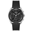 Montre homme Hugo Boss réf. 1514091, cadran noir, mouvement quartz – vue de face | Horlova Maroc
