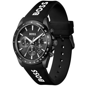 Montre homme Hugo Boss réf. 1514289, mouvement quartz, boîtier 41 mm, acier inoxydable, silicone, étanche 50 m – deuxième vue