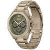 Montre homme Hugo Boss 42 mm réf. 1514019, cadran gris, bracelet acier – vue de trois-quarts