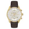 Montre homme Hugo Boss réf. 1514225, chronographe quartz, boîtier 44,5 mm, cuir, verre minéral, étanche 50 m – vue principale, Horlova Maroc