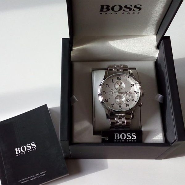 Montre homme Hugo Boss réf. 1512445, boîtier 44 mm, acier inoxydable, verre minéral – deuxième vue