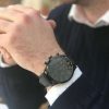 Montre homme Hugo Boss réf. 1512567, chronographe quartz, boîtier 44 mm, cuir – vue principale, Horlova Maroc