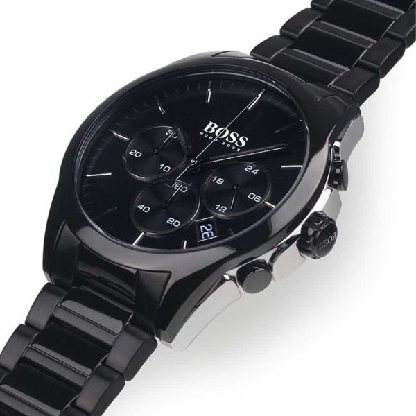 Montre homme Hugo Boss réf. 1513365, boîtier 44 mm, acier inoxydable, verre minéral – troisième vue