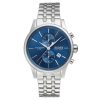 Montre homme Hugo Boss 44 mm réf. 1513384, bracelet acier, mouvement quartz chronographe – vue de face | Horlova Maroc