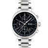 Montre homme Hugo Boss 44 mm réf. 1513477, bracelet acier, mouvement quartz chronographe – vue de face | Horlova Maroc