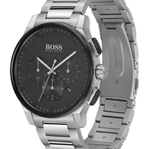 Montre homme Hugo Boss réf. 1513762, mouvement quartz, boîtier 44 mm, acier inoxydable – troisième vue