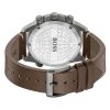 Montre homme Hugo Boss réf. 1513773, mouvement quartz, boîtier 44 mm, cuir – troisième vue