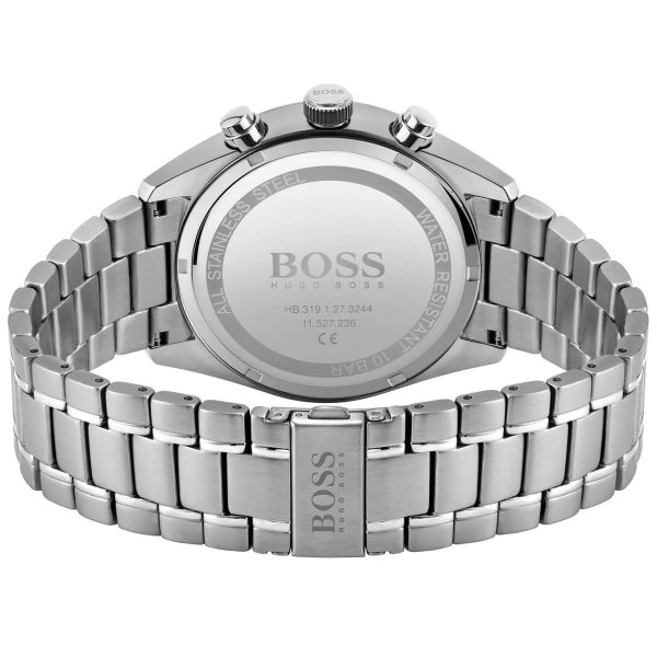 Montre homme Hugo Boss réf. 1513818, mouvement quartz, boîtier 44 mm, acier inoxydable – troisième vue