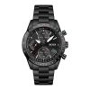 Montre homme Hugo Boss 44 mm réf. 1513854, bracelet acier, mouvement quartz chronographe – vue de face | Horlova Maroc