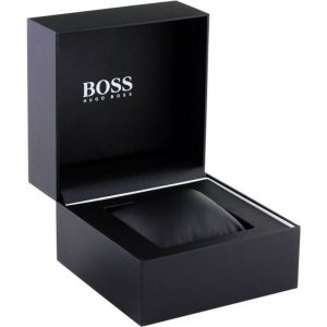 Montre homme Hugo Boss 44 mm réf. 1513871, bracelet acier, mouvement quartz chronographe – vue de trois-quarts