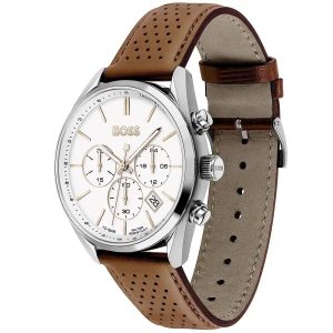 Montre homme Hugo Boss réf. 1513879, mouvement quartz, boîtier 44 mm, cuir, étanche 100 m – deuxième vue