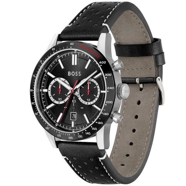Montre homme Hugo Boss réf. 1513920, chronographe quartz, boîtier 44 mm, cuir, étanche 50 m – deuxième vue