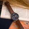 Montre homme Hugo Boss réf. 1513921, chronographe quartz, boîtier 44 mm, cuir, verre minéral – deuxième vue