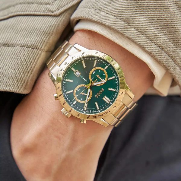 Montre homme Hugo Boss réf. 1513923, chronographe quartz, boîtier 44 mm, acier inoxydable, étanche 50 m – quatrième vue
