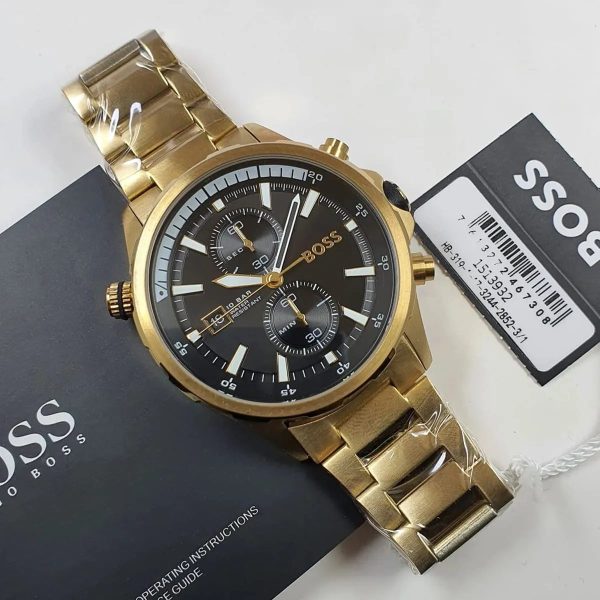 Montre homme Hugo Boss réf. 1513932, chronographe quartz, boîtier 44 mm, acier inoxydable, étanche 100 m – quatrième vue