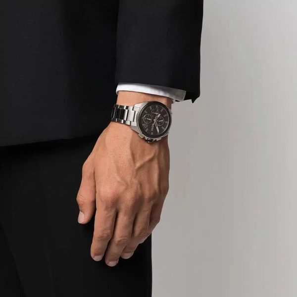 Montre homme Hugo Boss réf. 1513949, chronographe quartz, boîtier 44 mm, acier inoxydable, étanche 50 m – troisième vue