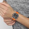 Montre homme Hugo Boss réf. 1513970, chronographe quartz, boîtier 44 mm, silicone, étanche 50 m – vue principale, Horlova Maroc