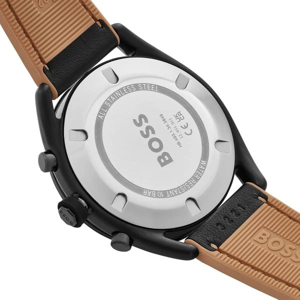 Montre homme Hugo Boss réf. 1514022, boîtier 44 mm, silicone – quatrième vue – Horlova Maroc