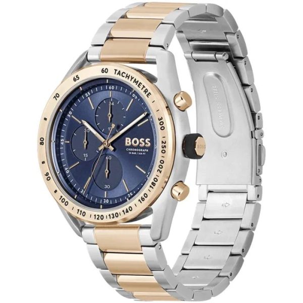 Montre homme Hugo Boss réf. 1514026, chronographe quartz, boîtier 44 mm, acier inoxydable – troisième vue