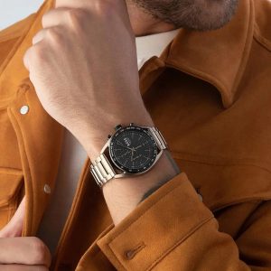 Montre homme Hugo Boss réf. 1514027, mouvement quartz, boîtier 44 mm – vue principale, Horlova Maroc