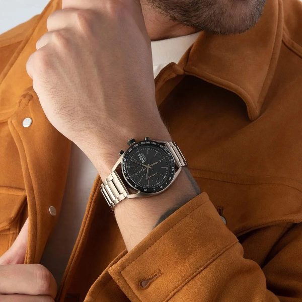 Montre homme Hugo Boss réf. 1514027, mouvement quartz, boîtier 44 mm – vue principale, Horlova Maroc