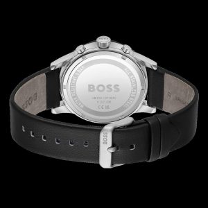 Montre homme Hugo Boss réf. 1514031, mouvement quartz, boîtier 44 mm, cuir, verre minéral – deuxième vue