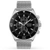 Montre homme Hugo Boss réf. 1513701, chronographe quartz, boîtier 46 mm, acier inoxydable – vue principale, Horlova Maroc