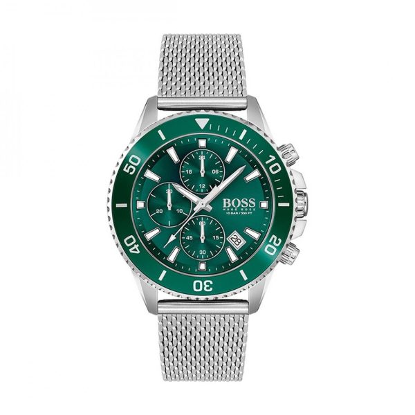 Montre homme Hugo Boss réf. 1513905, chronographe quartz, boîtier 46 mm, acier inoxydable – vue principale, Horlova Maroc