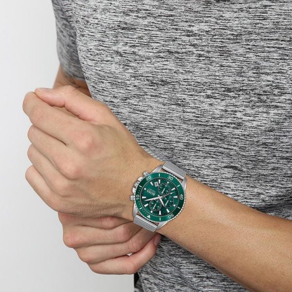 Montre homme Hugo Boss réf. 1513905, chronographe quartz, boîtier 46 mm, acier inoxydable – deuxième vue