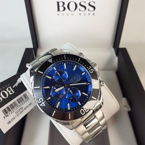Montre homme Hugo Boss réf. 1513704, boîtier 48 mm, acier inoxydable, verre minéral – troisième vue