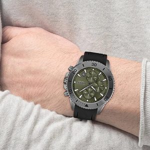 Montre homme Hugo Boss Admiral réf. 1513967, chronographe quartz, boîtier 46 mm, acier inoxydable, silicone – deuxième vue