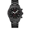 Montre homme Hugo Boss Aero 44 mm réf. 1513771, cadran noir, mouvement quartz – vue de face | Horlova Maroc