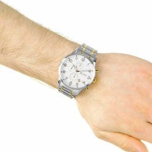 Montre homme Hugo Boss Aeroliner réf. 1513236, mouvement quartz, boîtier 44 mm, acier inoxydable, étanche 50 m – deuxième vue
