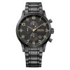 Montre homme Hugo Boss Aeroliner réf. 1513275, chronographe quartz, boîtier 44 mm, acier inoxydable, cuir – vue principale, Horlova Maroc