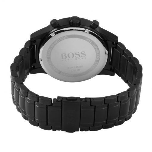 Montre homme Hugo Boss Aeroliner réf. 1513275, chronographe quartz, boîtier 44 mm, acier inoxydable, cuir – quatrième vue