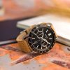 Montre homme Hugo Boss Allure réf. 1513964, chronographe quartz, boîtier 44 mm, cuir, étanche 50 m – deuxième vue