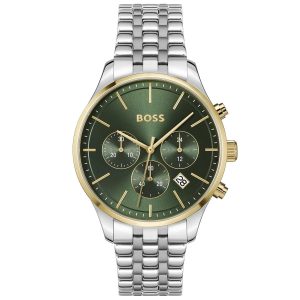 Montre homme Hugo Boss Avery réf. 1514159, chronographe quartz, boîtier 42 mm, acier inoxydable – vue principale, Horlova Maroc